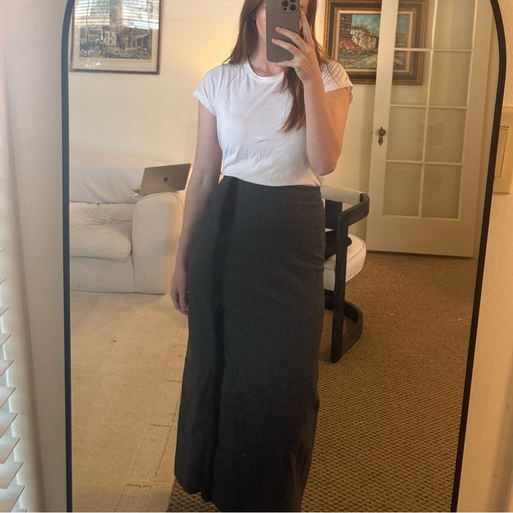Les Copains Vintage Fur Detail Skirt